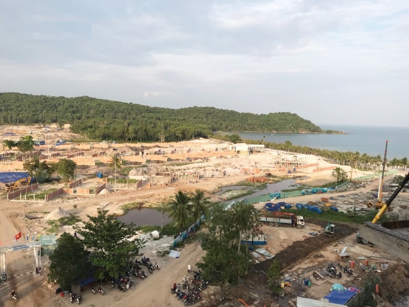 tiến độ biệt thự b&atilde;i kem