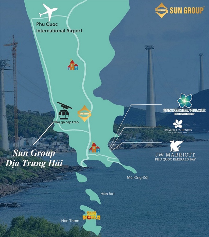 vị tr&iacute; sun group địa trung hải