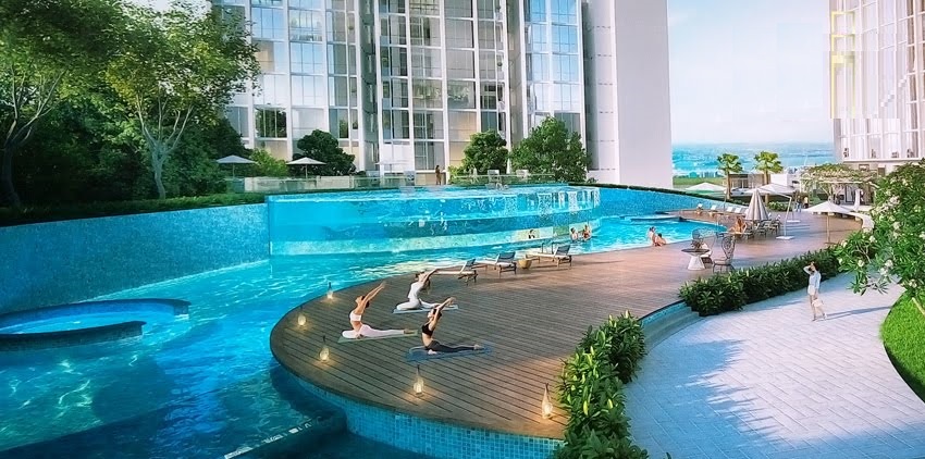 bể bơi chung cư 31 l&aacute;ng hạ