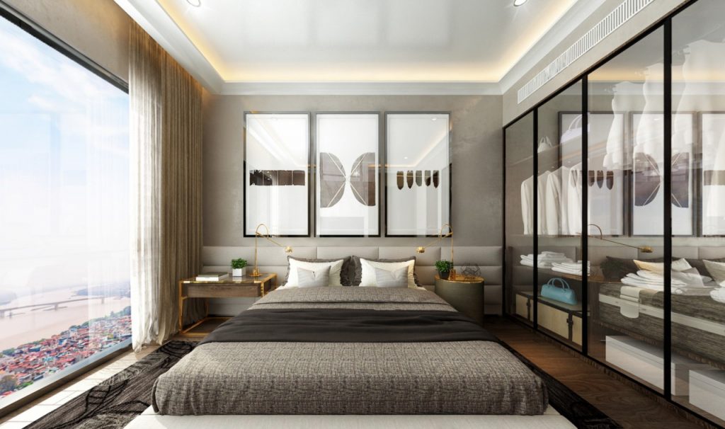 ph&ograve;ng ngủ chung cư 31 l&aacute;ng hạ