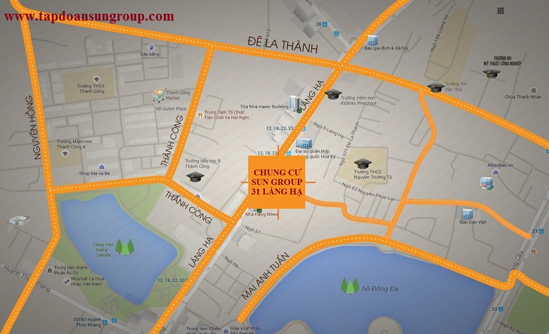 giao th&ocirc;ng quanh chung cư 31 l&aacute;ng hạ