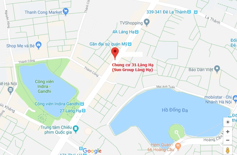 vị tr&iacute; chung cư 31 l&aacute;ng hạ