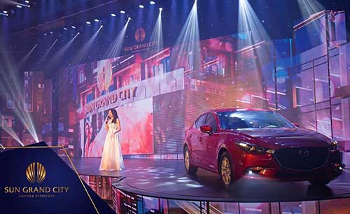 sự kiện tr&uacute;ng mazda Sun Group số 3 Lương Y&ecirc;n
