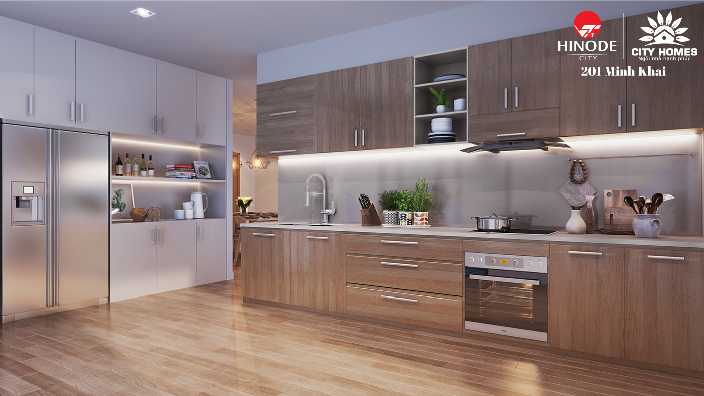 ph&ograve;ng bếp chung cư 201 minh khai