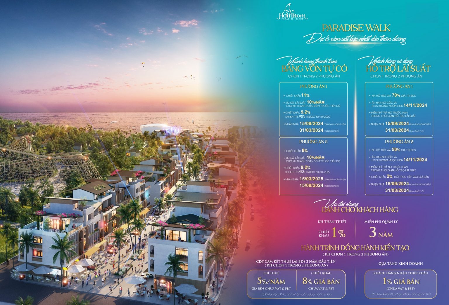 chính sách ưu đãi Paradise Walk chính sách ưu đãi Paradise Walk