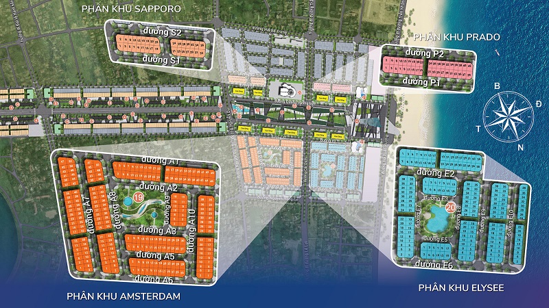 4 ph&acirc;n khu sun grand boulevard