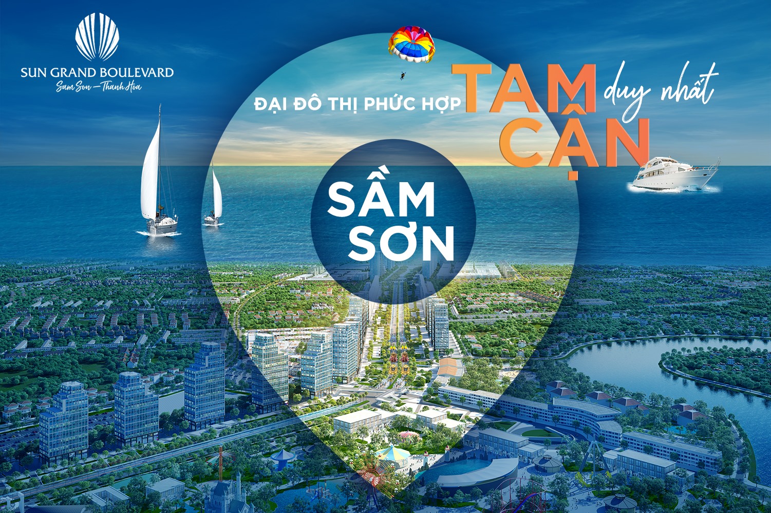 vị tr&iacute; thuận lợi sun group sầm sơn