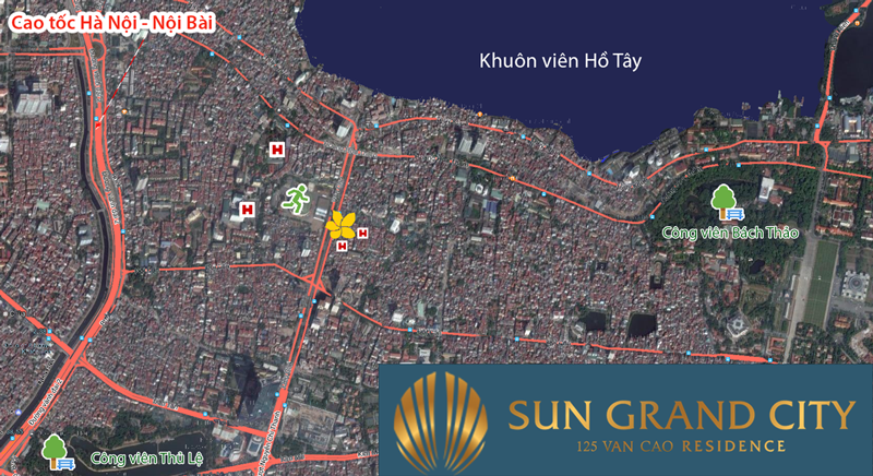 vị tr&iacute; phong thủy dự &aacute;n sungroup văn cao