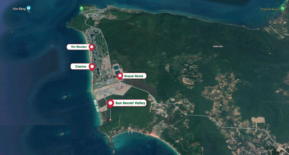 ảnh vị tr&iacute; vệ tinh sun secret valley