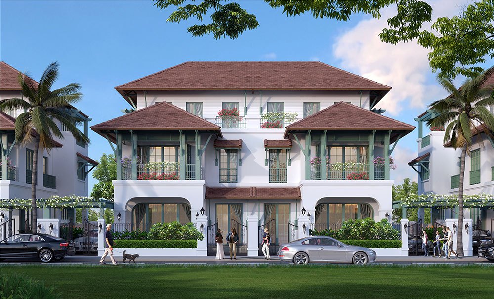 biệt thự song lập sun tropical village