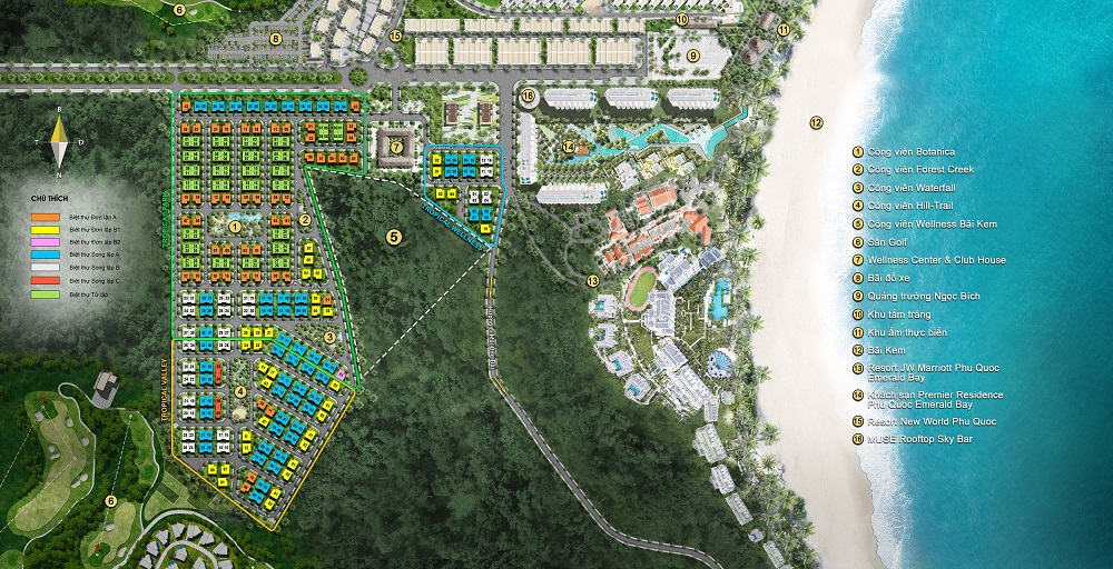 mặt bằng sun tropical village