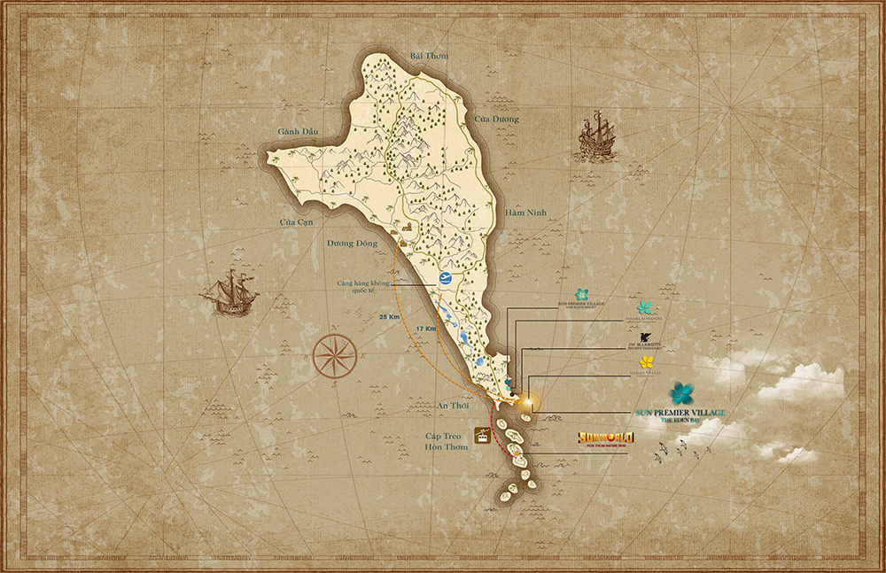 vị tr&iacute; sun premier village the eden bay