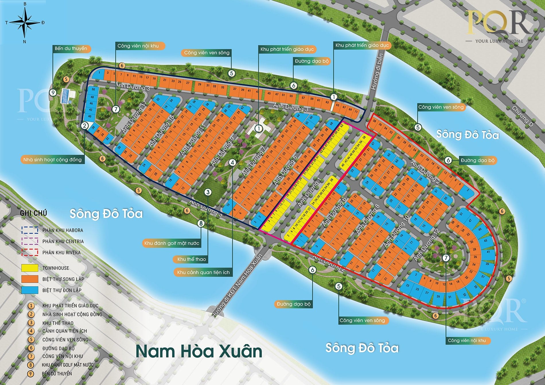 mặt bằng tiện ích Sunneva Island mặt bằng tiện ích Sunneva Island