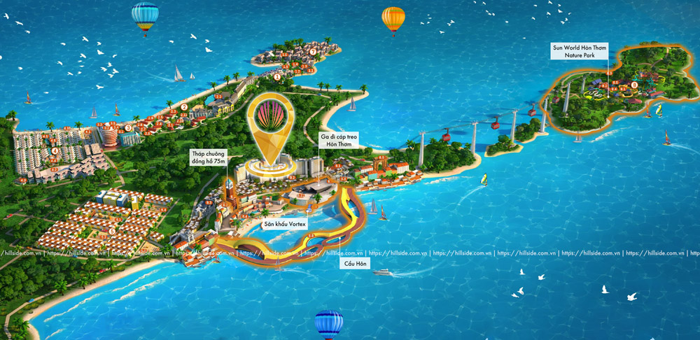 vị tr&iacute; the center sun grand city hillside